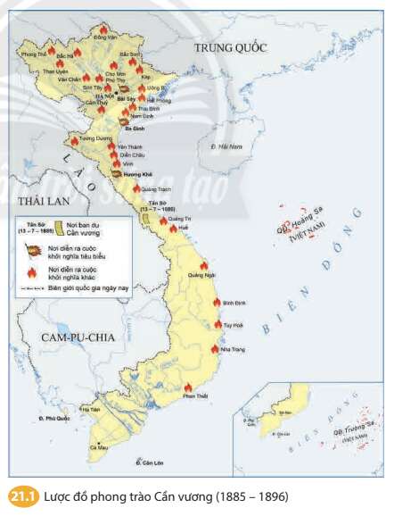 Lịch sử 8 (Chân trời sáng tạo) Bài 21: Phong trào chống Pháp của nhân dân Việt Nam trong những năm cuối thế kỉ XIX (ảnh 1)