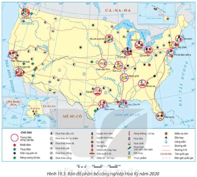 Địa lí 11 (Kết nối tri thức) Bài 19: Kinh tế Hoa Kỳ (ảnh 2)