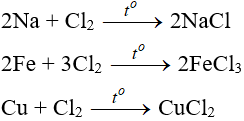 Au + Cl2 + HCl → H[AuCl4] | Au ra H[AuCl4]  (ảnh 1)