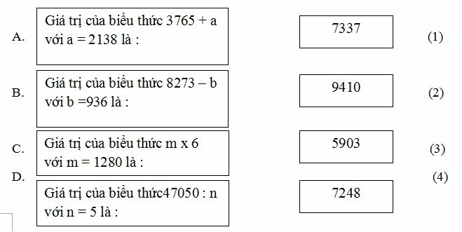 Bài tập cuối tuần Toán lớp 4 (Kết nối tri thức) Tuần 1 có đáp án (ảnh 3)