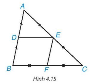Toán 8 Bài 16 (Kết nối tri thức): Đường trung bình của tam giác (ảnh 4)