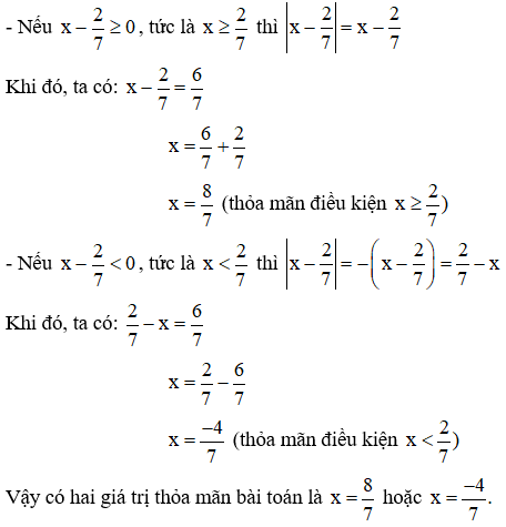 Phương pháp giải Giá trị tuyệt đối của một số hữu tỉ (50 bài tập minh họa) (ảnh 7)