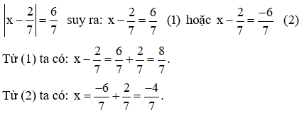 Phương pháp giải Giá trị tuyệt đối của một số hữu tỉ (50 bài tập minh họa) (ảnh 8)