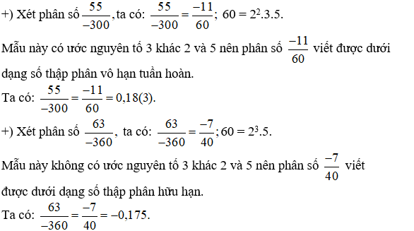 Phương pháp giải Cách giải bài tập Số thập phân hữu hạn, số thập phân vô hạn tuần hoàn (50 bài tập minh họa) (ảnh 1)
