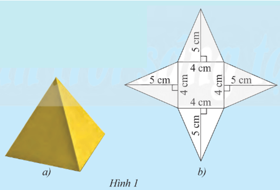 Toán 8 Bài 2 (Chân trời sáng tạo): Diện tích xung quanh và thể tích của hình chóp tam giác đều, hình chóp tứ giác đều (ảnh 3)