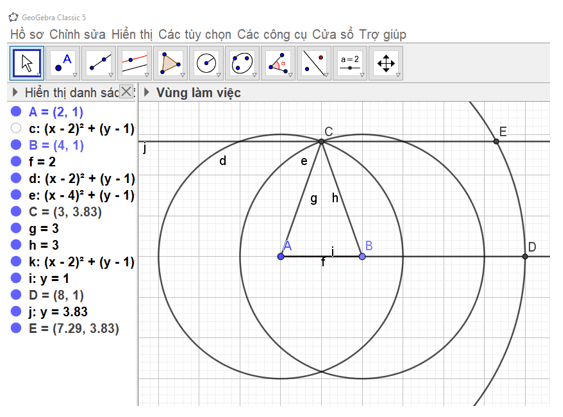 Toán 8 (Kết nối tri thức): Vẽ hình đơn giản với phần mềm GeoGebra (ảnh 26)