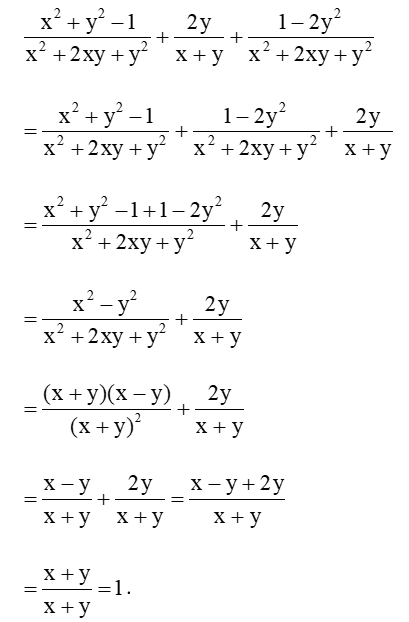 Toán 8 Bài 2 (Cánh diều): Phép cộng, phép trừ phân thức đại số (ảnh 2)
