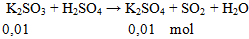 K2SO3 + H2SO4 → K2SO4 + SO2 + H2O | K2SO3 ra K2SO4 (ảnh 2)