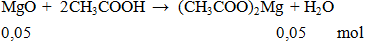 MgO + CH3COOH → (CH3COO)2Mg + H2O | MgO ra (CH3COO)2Mg (ảnh 2)