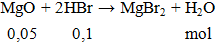 MgO + HBr → MgBr2 + H2O | MgO ra MgBr2 (ảnh 1)