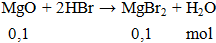 MgO + HBr → MgBr2 + H2O | MgO ra MgBr2 (ảnh 2)