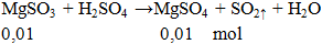 MgSO3 + H2SO4 → MgSO4 + SO2↑ + H2O | MgSO3 ra MgSO4  (ảnh 2)