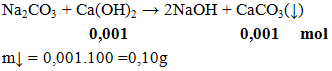 Na2CO3 + Ca(OH)2 → 2NaOH + CaCO3(↓) | Na2CO3 ra NaOH (ảnh 1)