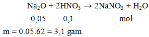 Na2O + 2HNO3 → 2NaNO3 + H2O | Na2O ra NaNO3 (ảnh 1)