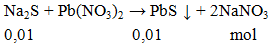 Na2S + Pb(NO3)2 → PbS ↓ + 2NaNO3 | Na2S ra PbS (ảnh 1)