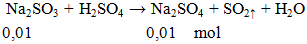 Na2SO3 + H2SO4 → Na2SO4 + SO2↑ + H2O | Na2SO3 ra Na2SO4 (ảnh 2)