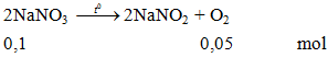 Nhiệt phân 2NaNO3 -to→ 2NaNO2 + O2↑ | NaNO3 ra NaNO2 (ảnh 2)