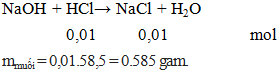 NaOH + HCl → NaCl + H2O | NaOH ra NaCl (ảnh 2)