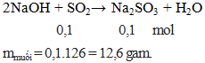 2NaOH + SO2 → Na2SO3 + H2O | NaOH ra Na2SO3 (ảnh 2)