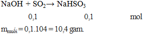 NaOH + SO2 → NaHSO3 | NaOH ra NaHSO3 (ảnh 2)