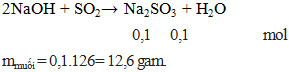 2NaOH + SO2 → Na2SO3 + H2O | NaOH ra Na2SO3 (ảnh 4)