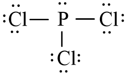 Công thức Lewis của PCl3 (Phosphorus trichloride) chương trình mới (ảnh 1)