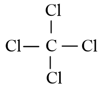 Công thức cấu tạo của CCl4 chương trình mới (ảnh 1)