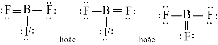 Công thức Lewis của BF3 (Bo trifluoride) chương trình mới (ảnh 5)