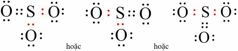 Công thức electron của SO3 chương trình mới (ảnh 1)