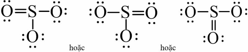 Công thức electron của SO3 chương trình mới (ảnh 2)