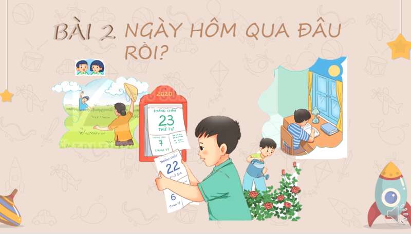 Giáo án điện tử Ngày hôm qua đâu rồi?| Bài giảng PPT Tiếng Việt lớp 2 Kết nối tri thức (ảnh 3)