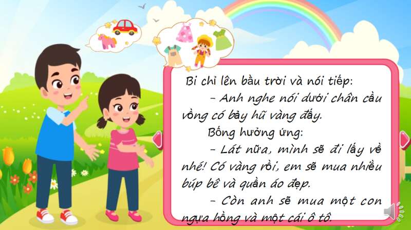 Giáo án điện tử Niềm vui của Bi và Bống | Bài giảng PPT Tiếng Việt lớp 2 Kết nối tri thức (ảnh 5)