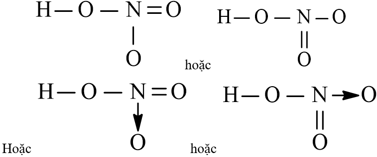 Công thức cấu tạo của HNO3 chương trình mới (ảnh 1)