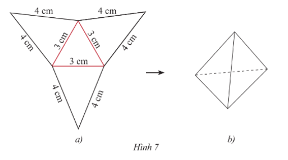 Toán 8 Bài 1 (Chân trời sáng tạo): Hình chóp tam giác đều – Hình chóp tứ giác đều (ảnh 6)