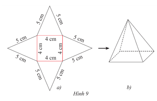 Toán 8 Bài 1 (Chân trời sáng tạo): Hình chóp tam giác đều – Hình chóp tứ giác đều (ảnh 8)