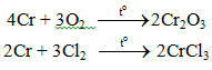 Cr + O2 → Cr2O3 | Cr ra Cr2O3 (ảnh 1)