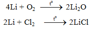 2Li + 2C2H5OH → 2C2H5OLi + H2 | Li ra C2H5OLi | C2H5OH ra C2H5OLi | Li ra H2 | C2H5OH ra H2 (ảnh 1)