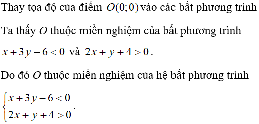 40 câu trắc nghiệm Bất phương trình bậc nhất hai ẩn (Cánh diều) có đáp án - Toán 10 (ảnh 28)