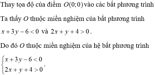 40 câu trắc nghiệm Hệ bất phương trình bậc nhất hai ẩn (Cánh diều) có đáp án - Toán 10 (ảnh 12)