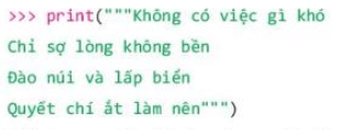 Ngoài cách viết xâu kí tự giữa cặp dấu nháy đơn hoặc nháy kép (ảnh 2)