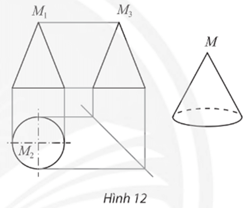 Chuyên đề Toán 11 (Chân trời sáng tạo) Bài 1: Hình biểu diễn của một hình, khối (ảnh 12)