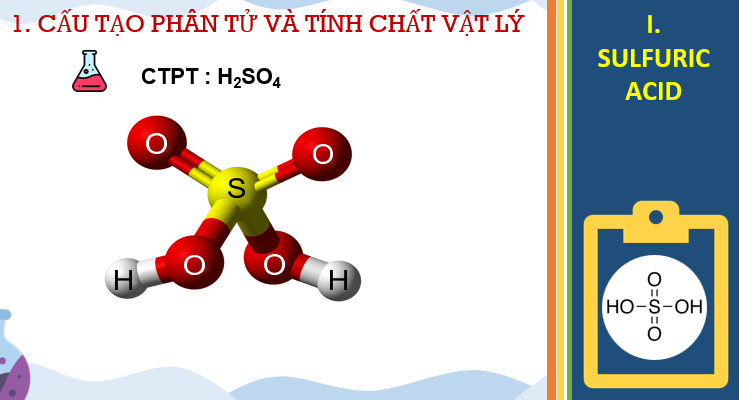 Giáo án PPT Hóa 11 (Chân trời sáng tạo) Bài 7: Sulfuric acid và muối sunfate | Bài giảng điện tử Hóa 11 Chân trời sáng tạo (ảnh 2)