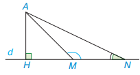 a) Quan sát hình 9.11, ta thấy khi M thay đổi trên d, M càng xa H (ảnh 2)