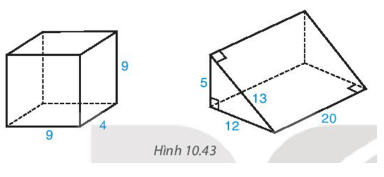 Tính thể tích, diện tích xung quanh, diện tích toàn phần của hình hộp chữ nhật (ảnh 1)