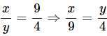 Tìm x và y, biết: a, x/y=5/3 và x+y=16 b, x/y=9/4 và x-y=-15 (ảnh 7)