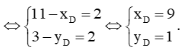 Trong mặt phẳng toạ độ Oxy, cho ba điểm không thẳng hàng A(– 3; 1), B(– 1; 3), I(4; 2) (ảnh 2)