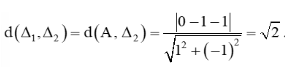 a) Tính khoảng cách từ điểm O(0; 0) đến đường thẳng ∆:  (ảnh 3)