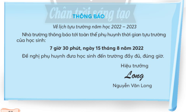 Top 50 mẫu Viết thông báo cho các bạn học sinh lớp Ba trường em về lễ ra mắt của Câu lạc bộ Cây cọ nhí dựa vào gợi ý (trang 31, SGK Tiếng Việt 3 tập 1 - CT). (ảnh 1)