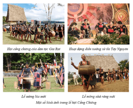 Lịch sử và Địa lí lớp 4 (Cánh diều) Bài 17: Lễ hội Cồng chiêng Tây Nguyên (ảnh 1)