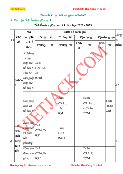 Top 20 Đề thi Giữa học kì 1 Toán lớp 7 Chân trời sáng tạo (Có đáp án)